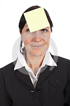 Empty Sticker on forehead