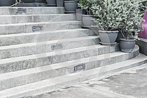 empty stone stairway