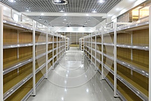 Empty store interior in modern commercial building