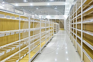 Empty store interior in modern commercial building