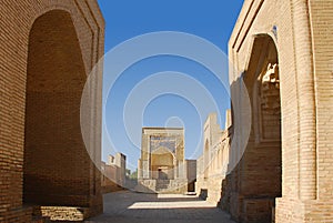 Empty street in the ancient city of Chor-Bakr