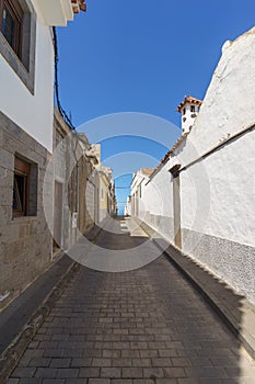 Empty street in Firgas town, Gran Canaria, Spain photo