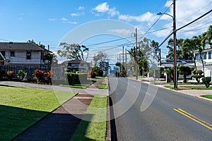 Empty Street in Kaimuki, Honolulu