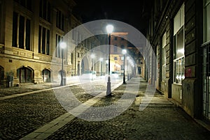 Empty Street at Night