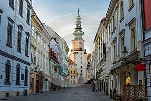 Empty Street in Old Town During Coronavirus Pandemic