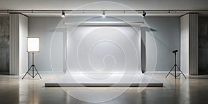 Empty studio gradient background and display product