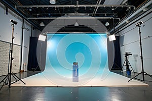 Empty Studio Gradient Background for Product Display