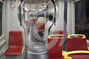 Empty Subway Train From Vienna, Austria