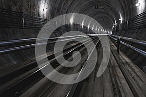 Empty Subway Tunnel