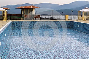 Empty swimming pool