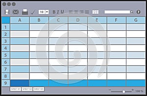 Empty table document