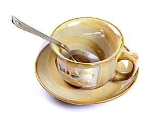 Empty tea cup