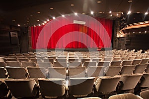 Empty theater interior