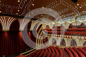 Empty theater on the MSC Musica Cruise Ship