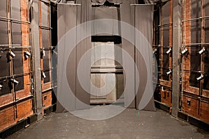 Empty theater stage