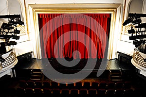 Empty Theater Stage