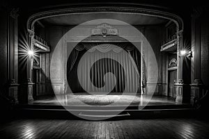 Empty theatre stage