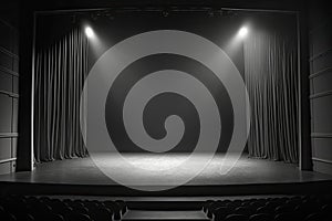 Empty theatre stage