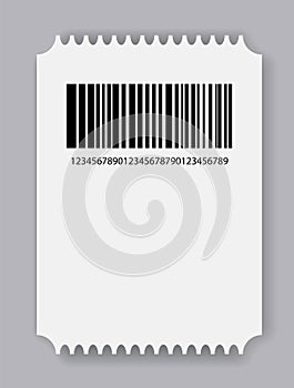 Empty ticket template. Blank concert ticket or lottery coupon. Event coupon or cinema movie theater card. Festival or