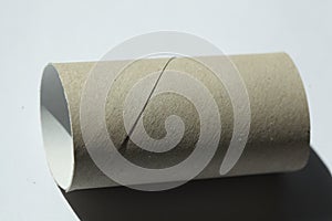 Empty toilet paper roll, Germany, Europe