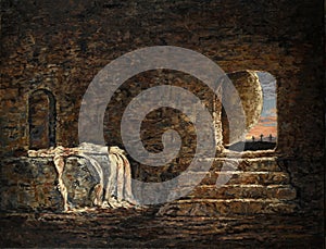 The Empty Tomb Painting