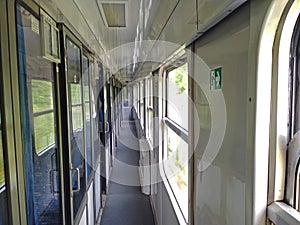 Empty train car.