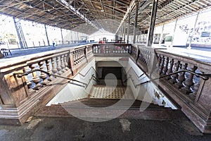 empty train station, functioning as a tourist attraction at Estacao Cultura in the city of Campinas in state of Sao Paulo, Brazil