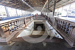 empty train station, functioning as a tourist attraction at Estacao Cultura in the city of Campinas in state of Sao Paulo, Brazil photo