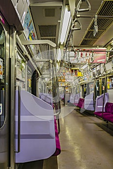 Empty Train, Tokyo, Japan