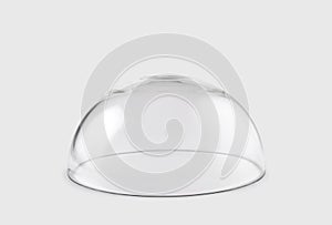 Empty transparent glass dome photo