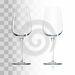 Empty transparent glass