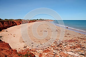 Empty tropical beach near Broome, Western Australia
