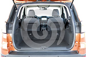 Empty trunk of the suv