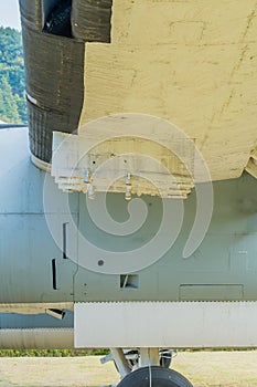 Empty under wing hard points