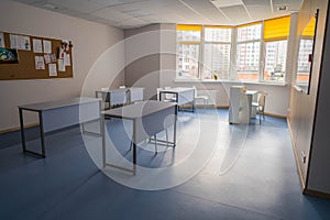 Empty and new university class