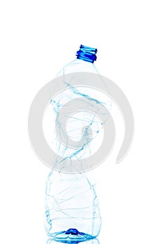 Empty used plastic bottle