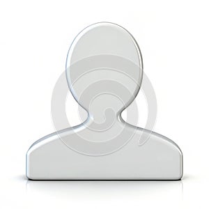 Empty User isolated on white background
