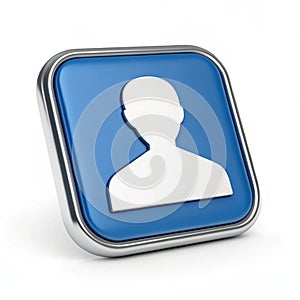 Empty User isolated on white background