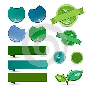 Empty Vector Natural Product Green Labels