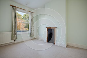 Empty victorian bedroom