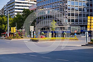 Empty view of Kizilay Square.