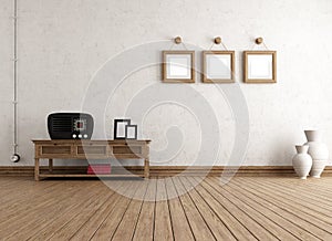 Empty vintage interior