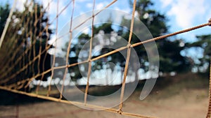 Empty Volleyball field