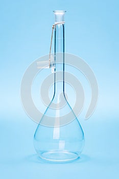 Empty volumetric flask with glass stopper