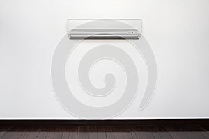 empty wall mounted white color inverter air conditioner