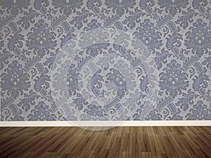 Empty wall in the room