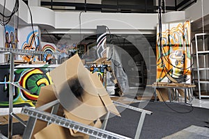 Empty warehouse and abandoned showing signs of decay