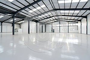 An empty warehouse photo