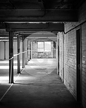 Empty warehouse office or commercial area