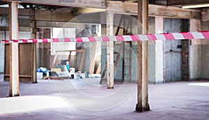 Empty warehouse office or commercial area